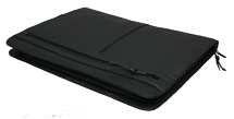 Black A4 Portfolio Organiser Front Cover